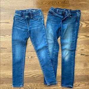 Gap Kids girls skinny jeans, 2 pair bundle, size 8
